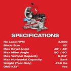 Milwaukee Tool 2739-21hd M18 Fuel 12 In  Dual Bevel Sliding Compound Miter Saw