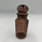  Mid Century Modern Plum Purple Mini Apothecary Jar Taiwan 