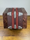 Vintage Musical Concertina Accordion Squeezebox Made In Italy 20 Button