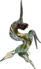 Vintage 1960 s Murano Italy Handblown Standing Unicorn - Ships Fast
