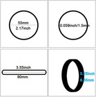 Rubber Bands Size  64 Approximately 0 6lb 120 Pieces Elastic Rubber Band Black