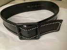 Rare Vintage Yves Saint Laurent Womens Leather Rhinestone Belt