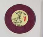 Landmark Hotel Las Vegas Nv   1 Casino Chip