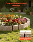 Vevor Faux Stone Landscape Edging 46 8x3 9 In Lawn Edging Border Fade-resistant