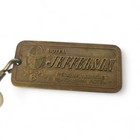 Vintage Hotel Jefferson Peoria Illinois Key Fob Blackhawk Keychain Tag Room 816