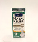 12 Pack  Family Care Nasal Relief Spray - Severe Congestion Relief  0 5oz
