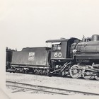 Western Pacific Railroad Engine Locomotive No  60 Antique Photo