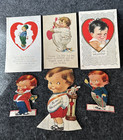 Lot Of 3 Antique Early 1900s Valentine Post Cards   3 Antique Valentines   Boys
