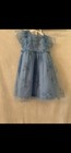 Bearpaw Girls Tulle Tutu Dress Blue Floral 18m Knee Sleeveless W bloomers931