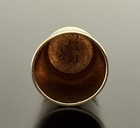 14k Solid Yellow Gold Thimble Blank Engravable 4 12g