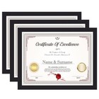 A4 Picture Frame Black - 8 27x11 69 Inch Frame Set Of 3  Poster Frames  Certi   