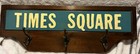 Retro Metal Nyc Times Square Subway Sign New York City Decor 9 5    X  28    Vintage