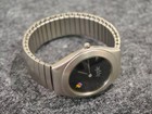 Vintage Apple Computer Rainbow Logo Quartz Watch Black Dial Untested Rare Japan