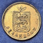1864 Great Britain Guernsey 4 Doubles  Nice Surfaces   Details  213k Mintage km5