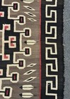 Navajo Crystal Rug Ca  1920  Size 74  L X 47  W  Hand Woven Ranch Rug