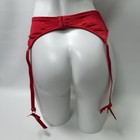 Vintage 90s Victoria   s Secret Red Satin Lace Garter Belt With Clips Large 1997