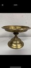 Vintage Large Brass Candle Holder Pedestal Gold