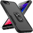 For Iphone Se 8 7 Plus 6s Case Phone Cover Shockproof Ring Stand  Tempered Glass