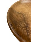 Vintage Handcrafted Walnut Wood Plate Decorative Woodenware Collectible Piece