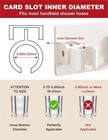 Shower Head Holder Wall Mount For G1 2  Hose White Size  1 Hook