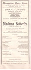 Two 1909-1910 Met Opera Programs Aida   Butterfly Cond  By Arturo Toscanini