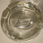Vintage Royal Viking Line Heavy Clear Glass Ashtray