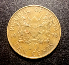 1978 Kenya 10 Cents Coin