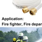 Fire Hose 1-1 2  Id X 75 Ft 450 Psi Burst Pressure Fire Hose Nst nh Brass Couple