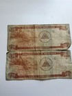 Two Authentic Circulated Banco Central De Nicaragua 20 Cordobas Notes