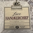 New Sealed Vintage Victoriana Nottingham Lace Handkerchief Hankie 11   x11     H1