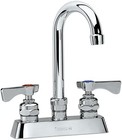 Krowne 15-301l Royal Series 4  Center Deck Mount Faucet  6  Wide Silver 