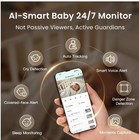 Smart Wifi Baby Monitor 3k Hd With Virtual Safety Fence  No Subscription  Nig   