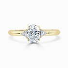 1 40  Ct Oval Cut Lab Created Diamond Wedding Ring 14k Solid Yellow Gold Sz 7