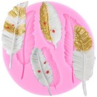 Feather Theme Silicone Molds Feather Fondant Mold For Cake Decorating Style A