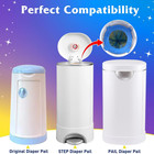 Diaper Pail Refill Bags 40 Pack  Compatible With Arm hammer Disposal System  Dia