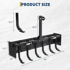 55  Box Blade Scraper W  6 Scarifier Shank For Cat 1   Cat 0 Tractors  3 Point