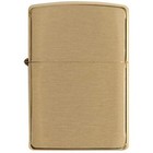 Zippo Lighter Solid Brass With Brushed Finish