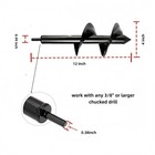 Heavy Duty Auger Drill Bit  3x Faster Planting   Digging  Hex Shank Fits All    