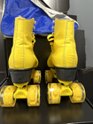 Wiwiy Yellow  Size 36 Girls Roller Derby Skates  Used  Fair Condition