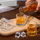 Futtumy 2 Oz Mini Beer Mug Shot Glasses With Handles  Mini Beer Shot Glasses 