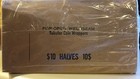 20 Pack Half Dollar Pop-open Weldseam Tubular Flat Paper Roll Coin Wrappers-new