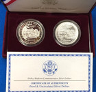 1999 Dolley Madison Silver Proof   Bu Dollar Coin Set W box   Coa