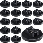 15 Pieces Magnetic Cable Clips Zip Tie Mount Base Black Magnetic Wire Holder