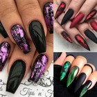 Holographic Nail Glitter Foils  12 Colors Sparkly Ultra-thin Foil Nail  Nail Des
