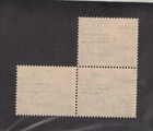    egypt   King Farouk 30m   overprint  Year 1953   Scoot  355   Block Of 3