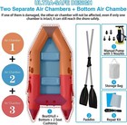 10 Ft Dinghy Boat  4 Person Inflatable Fishing Kayak With Paddles Air Pump