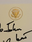 Rare President George W  Bush Signed Official White House Ans Presidential Card
