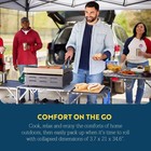 Gci Outdoor Slim-fold Cook Station   Portable Folding Kitchen Table With A Heat