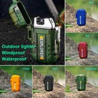 Dual Arc Plasma Electric Usb Rechargeable Flameless Lighter Waterproof Windproof