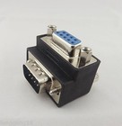 10 Right Angle 90 Degree Db9pin Db9 Rs232 Male To Female Extension Cable Adapter